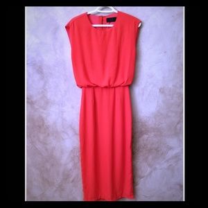 Sexy back retro midi dress